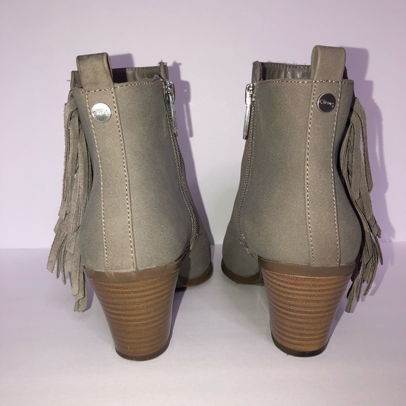 Circus by Sam Edelman Lennon Fringe Gray  Booties - Picture 4 of 7